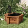 Image de vidaXL Fontaine à eau avec pompe 57x57x53 cm Bois de sapin massif jeu deau fontaine fontaine deau de jardin jeu deau 363335