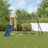 Image de vidaXL Aire de jeux dextérieur bois de pin massif ensemble de jeu ensemble de jeu en bois ensemble de terrain de jeu 3155822