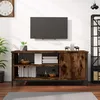 Image de vidaXL Meuble TV chêne fumé 100x40x45 cm bois dingénierie 826302