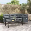 Image de vidaXL Salon de jardin 2 pcs anthracite acier 362810