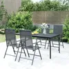 Image de vidaXL Table de jardin anthracite 165x80x72 cm Treillis dacier 362734