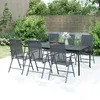 Image de vidaXL Table de jardin anthracite 200x100x72 cm Treillis dacier 362735