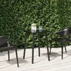 Image de vidaXL Table de jardin anthracite 50x50x71 cm acier 362736