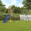 Image de vidaXL Aire de jeux dextérieur bois de pin imprégné ensemble de jeu ensemble de jeu en bois ensemble de terrain de jeu 3156912