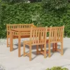 Image de vidaXL Ensemble à manger de jardin 4 pcs Bois de teck massif meubles de jardin meubles dextérieur table et chaise de 3157151