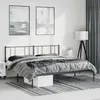 Image de vidaXL Cadre de lit métal avec tête de lit noir 183x213 cm 352485