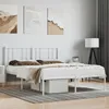 Image de vidaXL Cadre de lit métal sans matelas et tête de lit blanc 140x190 cm 352529