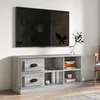 Image de vidaXL Meuble TV sonoma gris 102x355x475 cm bois dingénierie 816182
