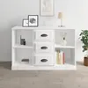 Image de vidaXL Buffet blanc brillant 104 5x35 5x67 5 cm bois dingénierie 816234