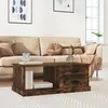 Image de vidaXL Table basse Chêne fumé 90x50x35 cm Bois dingénierie 816245