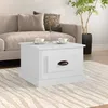 Image de vidaXL Table basse blanc 50x50x35 cm bois dingénierie 816248