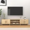 Image de vidaXL Meubles TV chêne sonoma 180x315x40 cm bois dingénierie 816259