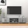Image de vidaXL Meuble TV sonoma gris 180x315x40 cm bois dingénierie 816262