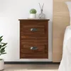 Image de vidaXL Tables de chevet murales 2 pcs Chêne marron 415x36x53 cm 816407