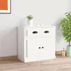 Image de vidaXL Buffet blanc 70x35 5x67 5 cm bois dingénierie 816424