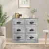 Image de vidaXL Buffet gris béton 70x35 5x67 5 cm bois dingénierie 816436