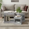 Image de vidaXL Tables gigognes 3 pcs gris béton bois dingénierie 816492