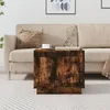 Image de vidaXL Table basse chêne fumé 51x50x44 cm bois dingénierie 819873