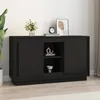 Image de vidaXL Buffet Noir 102x35x60 cm bois dingénierie 831878