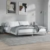 Image de vidaXL Cadre de lit sans matelas gris béton 200x200 cm 832113