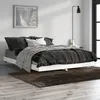 Image de vidaXL Cadre de lit blanc brillant 140x190 cm bois dingénierie 832175
