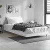 Image de vidaXL Cadre de lit sans matelas blanc 90x200 cm bois dingénierie 832269