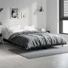 Image de vidaXL Cadre de lit noir 140x190 cm bois dingénierie 832278