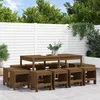 Image de vidaXL Ensemble à manger de jardin 13 pcs marron miel bois pin massif ensemble à manger ensemble à manger dextérieur 3157724