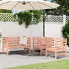 Image de vidaXL Salon de Jardin 3 pcs Sièges avec Accoudoirs Chaises avec Dossier Meuble de Terrasse Patio Scandinave Bois 825147