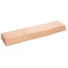 Image de vidaXL Étagère murale marron clair 40x10x4 cm bois chêne massif traité 363621