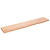 Image de vidaXL Étagère murale marron clair 100x20x2cm bois chêne massif traité 363677