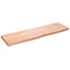 Image de vidaXL Étagère murale marron clair 100x30x4cm bois chêne massif traité 363681