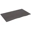Image de vidaXL Étagère murale gris foncé 100x60x2 cm bois chêne massif traité 363809