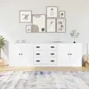 Image de vidaXL Buffets 3 pcs Blanc Bois dingénierie 3185215