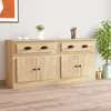 Image de vidaXL Buffets 2 pcs chêne sonoma bois dingénierie 3185266