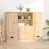 Image de vidaXL Buffets 3 pcs chêne sonoma bois dingénierie 3185314