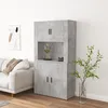 Image de vidaXL Buffet haut Gris béton Bois dingénierie 3185355