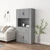Image de vidaXL Buffet haut Sonoma gris Bois dingénierie 3185373