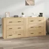 Image de vidaXL Buffets 2 pcs chêne sonoma bois dingénierie 3185410