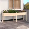 Image de vidaXL Jardinière avec doublure 203x53x76 cm bois massif de sapin 364239