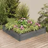 Image de vidaXL Lit surélevé de jardin doublure 120x120x25 cm bois massif sapin 364294