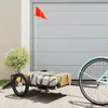 Image de vidaXL Remorque de vélo noir 126x63x34 cm fer chariot de vélo chariot de vélo remorque de vélo pour enfants poussette de 94205