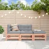 Image de vidaXL Salon de Jardin avec Coussins 3 pcs Canapé avec Dossier et Accoudoir Ensemble de Meubles avec Table Basse Patio 3186037