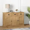 Image de vidaXL Buffet avec tiroirs VIGO 113x40x75 cm bois massif de pin 353190