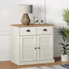 Image de vidaXL Buffet avec tiroirs VIGO 78x40x75 cm blanc bois massif de pin 353203