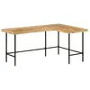 Image de vidaXL Bureau 165x110x77 cm bois massif de manguier et fer 353333