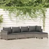 Image de vidaXL Salon de Jardin avec Coussins 5 pcs Ensemble de Meubles de Terrasse Mobilier dExtérieur Canapé de Patio Moderne 3187270