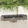 Image de vidaXL Salon de Jardin avec Coussins 7 pcs Ensemble de Meubles de Terrasse Mobilier dExtérieur Canapé de Patio Moderne 3187277