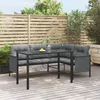 Image de vidaXL Table à manger de jardin anthracite 110x54x70 cm acier 364600