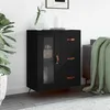 Image de vidaXL Buffet noir 695x34x90 cm bois dingénierie 828013